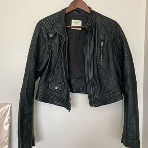 Abercrombie and Fitch faux leather jacket